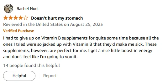 Gentle Vitamin B: No Nausea, Sustained Energy Boost