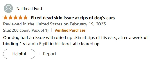 Vitamin E Miracle for Dog's Dry Ears - Fast Relief!