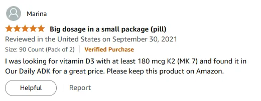 Best Vitamin D3 & K2 MK-7 Supplement | Affordable ADK Review