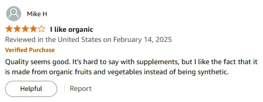 Organic Vitamin C from Real Fruits - Natural Boost