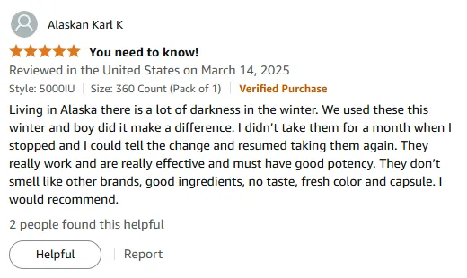 Alaska Winter Vitamin D3: Odorless Boost That Works!
