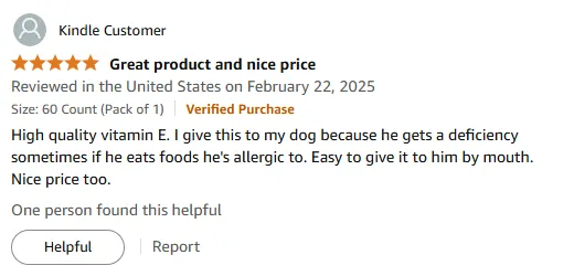 Dog Vitamin E Deficiency: Affordable Oral Solution for Allergies