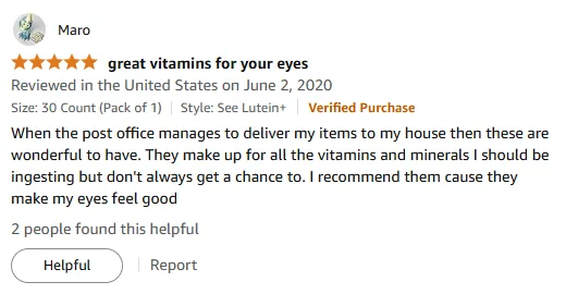 Vitamin E Boosts Eye Health - User Recommended