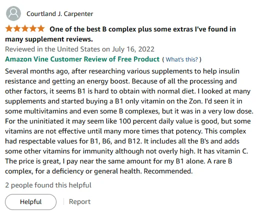Best B Complex with High B1 for Energy & Immunity