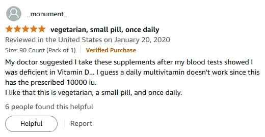 Doctor-Recommended 10000 IU Vitamin D for Deficiency - Vegetarian & Easy