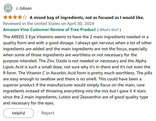 AREDS 2 Eye Vitamins Review: Lutein & Zeaxanthin Benefits
