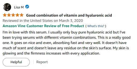Vitamin B Serum for Glowing Skin & Fast Absorption - User Review
