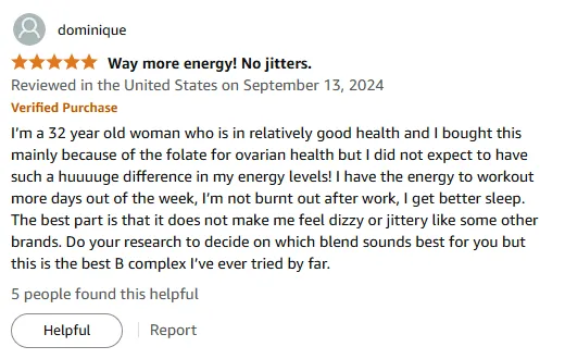 Boost Energy & Sleep: Best Non-Jittery B Complex with Folate