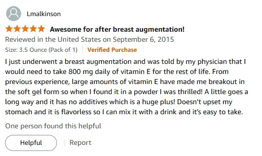 Vitamin E Powder: Breakout-Free Supplement for Post-Surgery Recovery