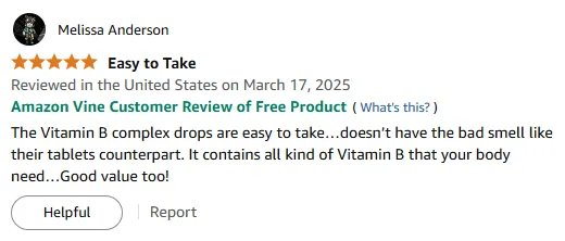 Vitamin B Drops: No Smell, Full Benefits & Great Value