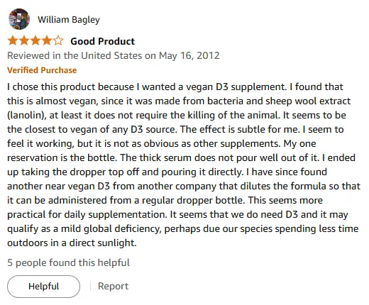 Best Vegan-Friendly D3 from Lanolin Review