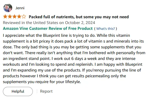 Blueprint Vitamin D: Intense Workout Support & Nutrient Replenishment