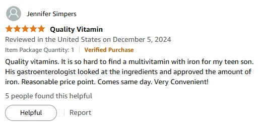Teen Iron Multivitamin: Doctor-Approved & Fast Delivery