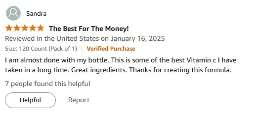 Best Vitamin C Supplement with Pure Ingredients | Review