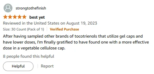 Best Tocotrienols: Effective Dose in Veggie Capsules