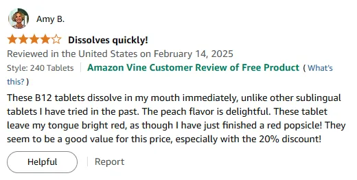 Instant-Dissolve Peach B12: Effective & Discounted!