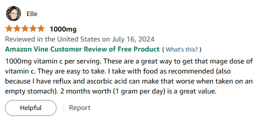 Best 1000mg Vitamin C Supplement for Reflux Relief - 2 Month Supply
