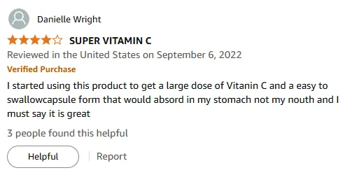 Gentle Stomach Vitamin C Capsules: High Absorption & Easy Swallow