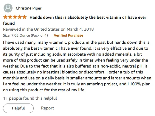 Non-Acidic Vitamin C with Sodium Ascorbate – No Bloating!