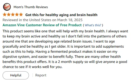 Fermented Vitamin E Boosts Brain Health & Digestion – 2-Month Supply