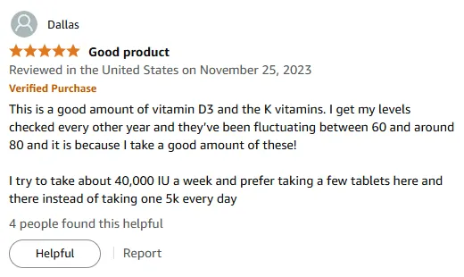 Optimal D3 & K Combo: Maintain 60-80 Vitamin Levels Weekly