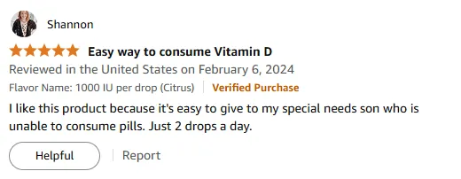Liquid Vitamin D Drops: Easy Dosage for Special Needs Kids