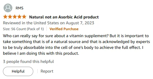 Natural Vitamin C: Expert-Approved Cellular Absorption