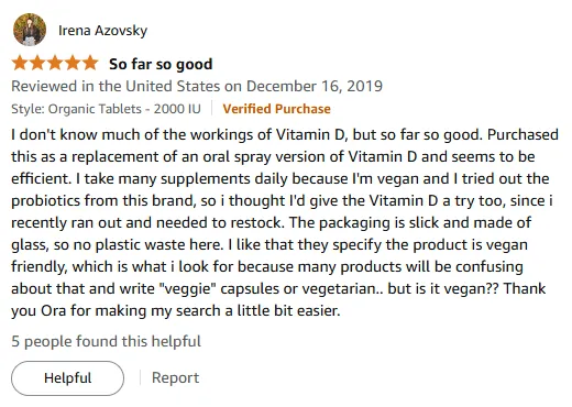 Vegan Vitamin D: Eco Glass Bottle & Effective Results