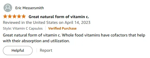Natural Vitamin C with Whole Food Cofactors for Better Absorption