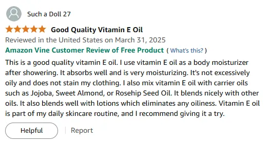 Best Vitamin E Oil for Daily Skincare & Moisturizing