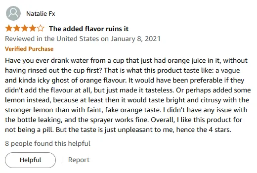 Vitamin D Spray Review: Fake Orange Flavor Issues
