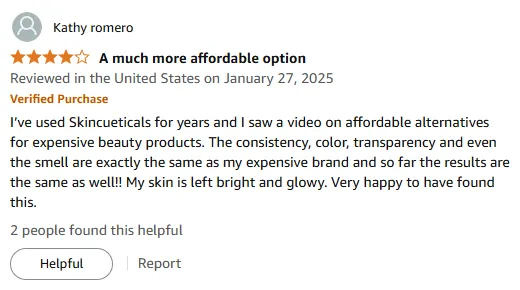 Affordable Skinceuticals Vitamin C Dupe with Glowing Results