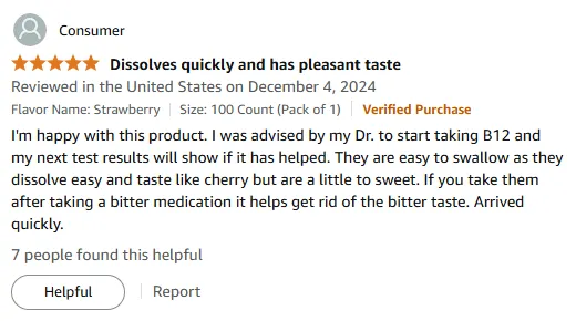 Cherry B12 Vitamins: Sweet, Fast-Acting & Easy to Swallow