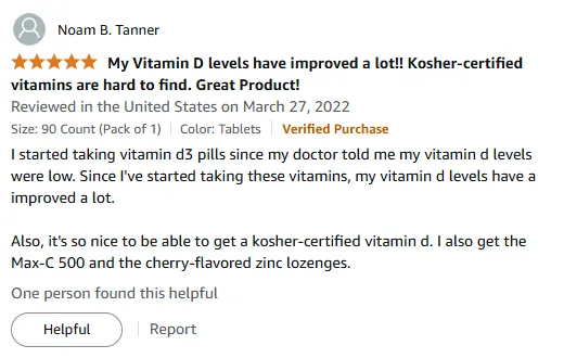 Kosher Vitamin D3 Pills Boosted My Levels Fast