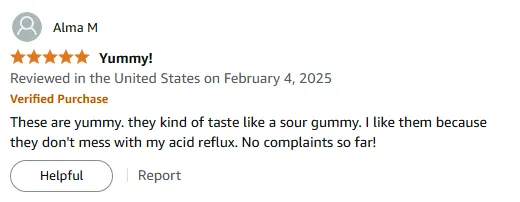 Sour Vitamin C Gummies for Acid Reflux Relief