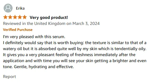 Brightening Vitamin C Serum for Oily Skin Review