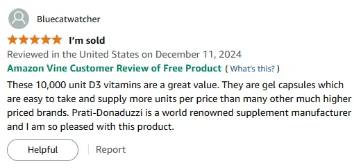 10K IU D3 Gel Capsules: Best Value by Prati-Donaduzzi