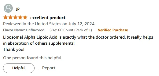 Liposomal ALA Boosts Supplement Absorption Effectively