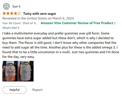 Sugar-Free Vitamin A Gummies with Omega 3 Boost