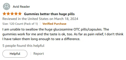 Glucosamine Gummies Review: Easy to Swallow & Tasty