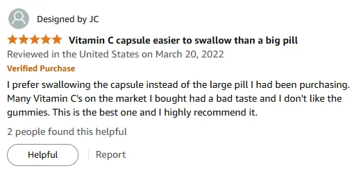 Best Vitamin C Capsule I’ve Found - No Gummies, Easy to Swallow!