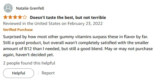 Vitamin B Gummies Review: Flavor vs B12 Balance