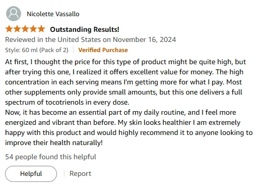 Premium Tocotrienols Vitamin E: Energizing Skin & Health Value