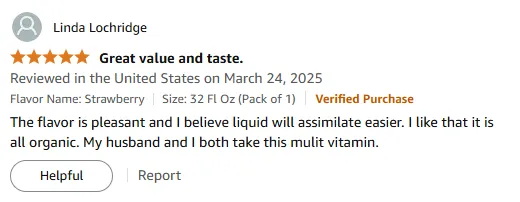 Organic Vitamin A Liquid: Easy Absorption & Couple-Approved