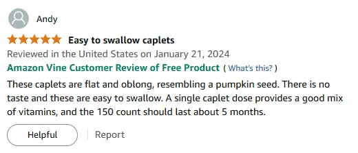Easy-Swallow Vitamin B Complex: 5-Month Supply, Tasteless & Effective