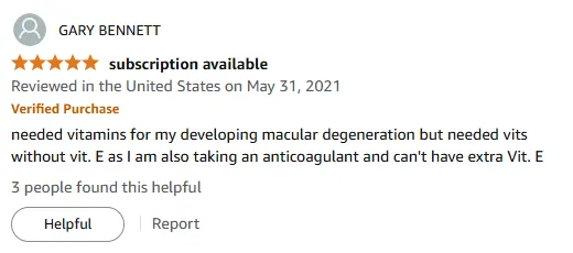 Essential Vitamins for Macular Degeneration Without Vitamin E