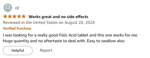 Best Folic Acid Tablets: No Aftertaste & Easy Swallow
