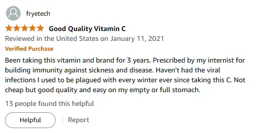 3-Year Immunity Success: Doctor-Recommended Vitamin C